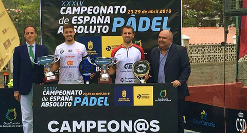 Josete Rico y Víctor Ruiz, pareja de mucha batalla que alza el título de campeones de España