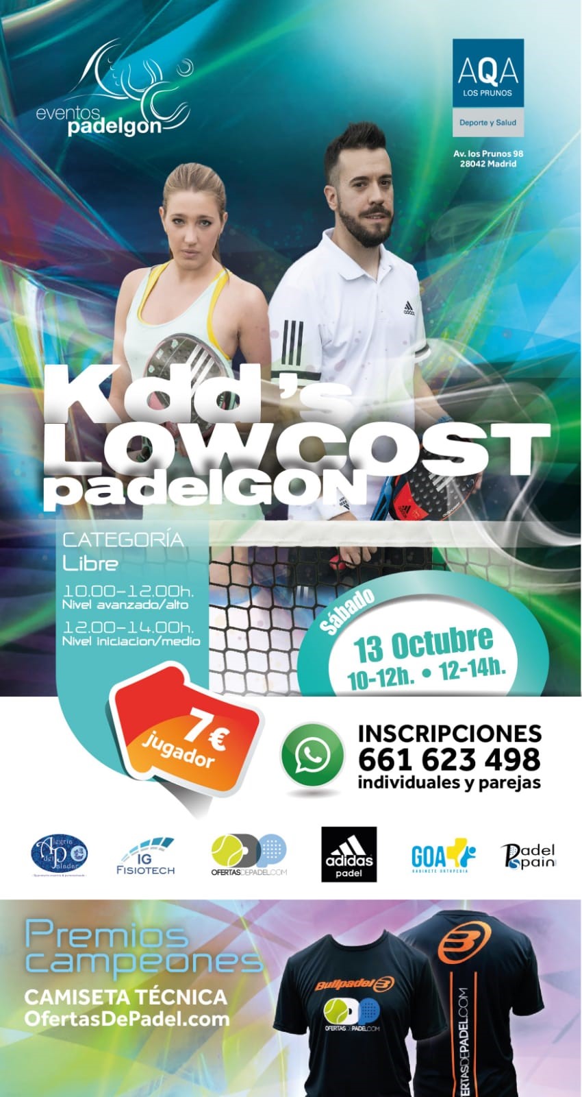 Cartel Kedadas Padel Gon 13 octubre