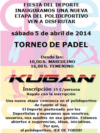 Fiesta del deporte en el polideportivo de Fuente El Saz patrocinada por Kugan