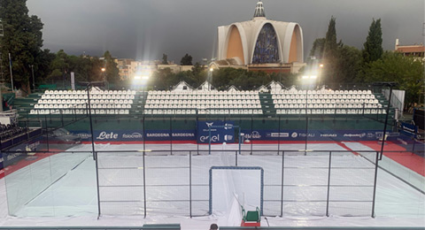 La lluvia paraliza el torneo: suspendida la jornada de octavos de final