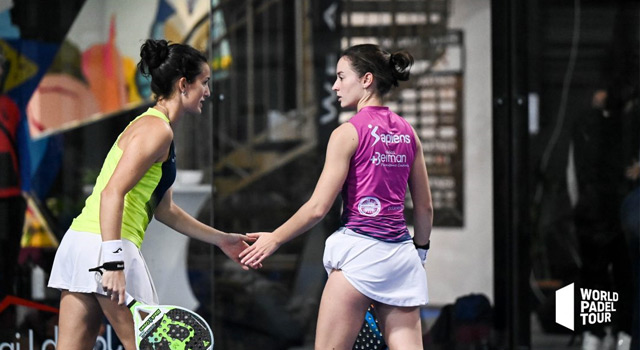 Lucía Pérez y Lara Arruabarrena pre previas Malmo Open 2022 dentro