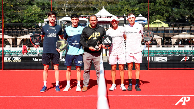 Luis Estrada y Nicholas Agritelley segundo día competición A1 Padel NY