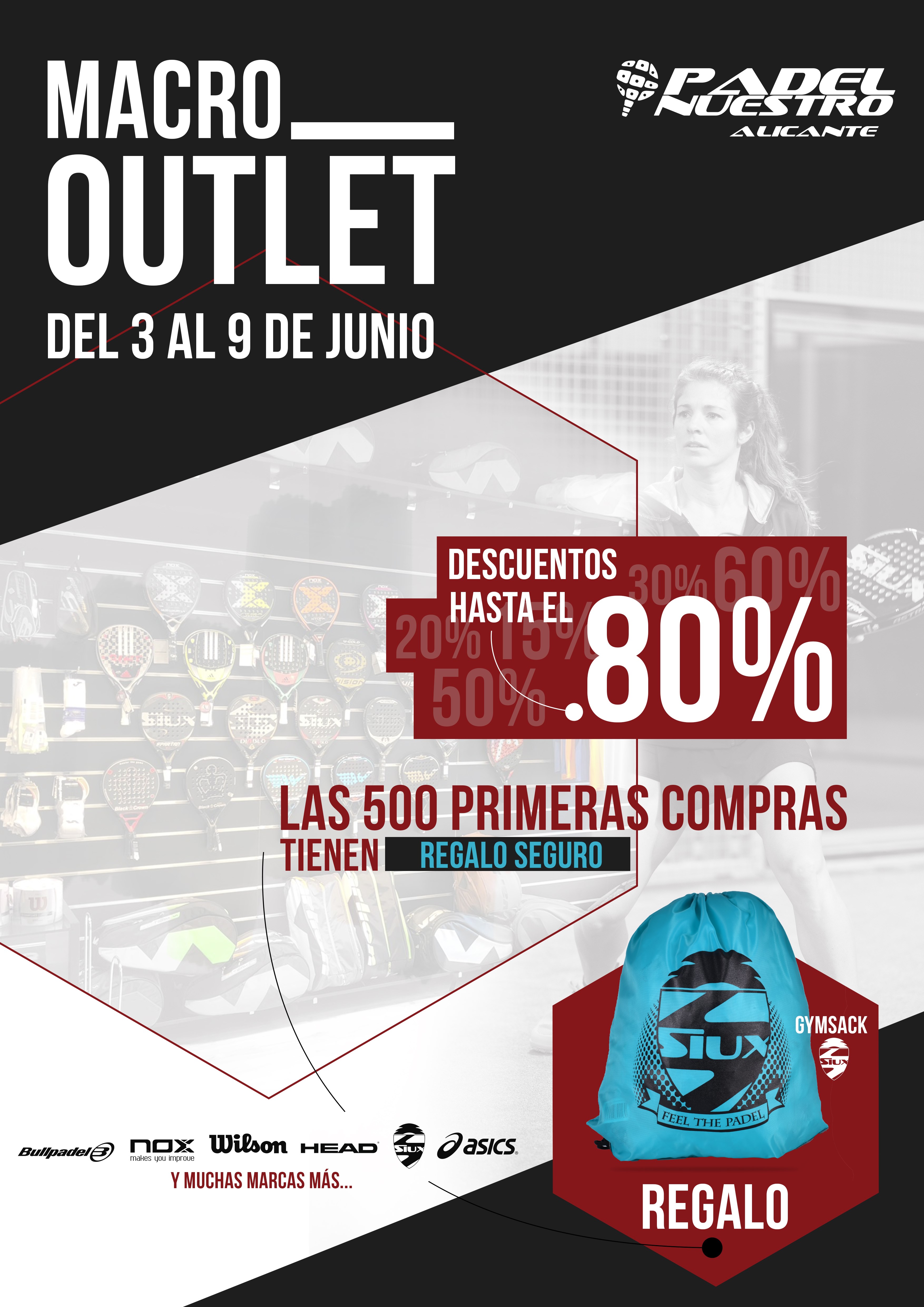 Cartel Padel Nuestro Macro Outlet