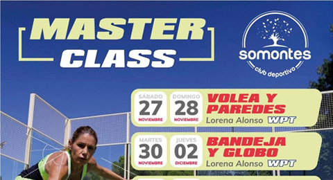 El Club Deportivo Somontes estrena sus Master Class personalizadas e intensivas