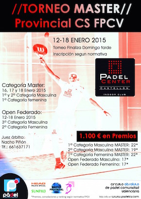 Open17* PadelCenter y Master Absoluto Castellón