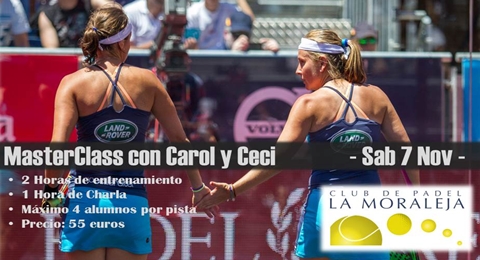 Masterclass con las campeonas Carolina Navarro y Cecilia Reiter