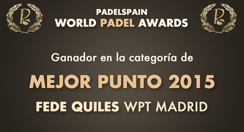 Fede Quiles, maestro de los puntos en los PadelSpain World Padel Awards