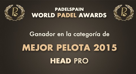 HEAD Pro, elegida la mejor pelota en los PadelSpain World Padel Awards