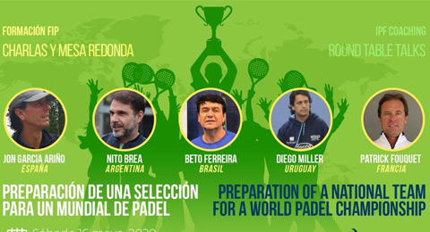 'Preparación de una Selección para un Mundial de Pádel': charla con cinco expertos internacionales