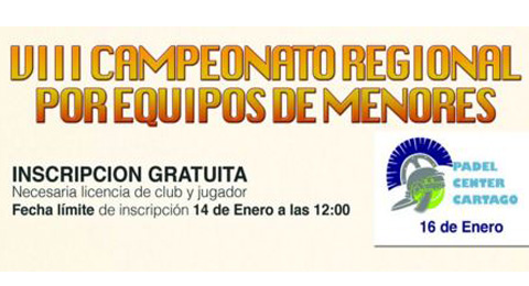 VIII Campeonato Regional por Equipos de menores en Murcia