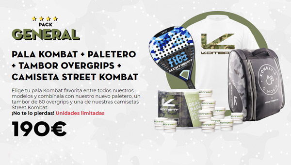 Pack general Kombat Padel Navidad