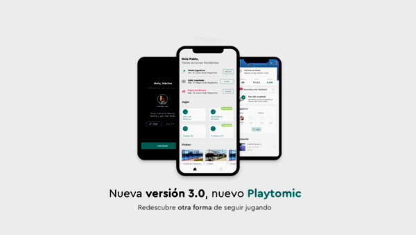 Nueva versión App Playtomic