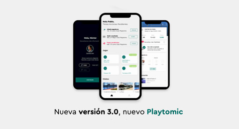 Nueva versión de Playtomic: más intuitiva y mucho más funcional