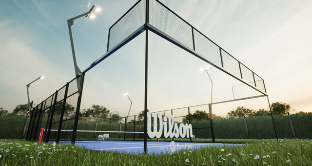 Fabricación pistas Wilson padel Galis