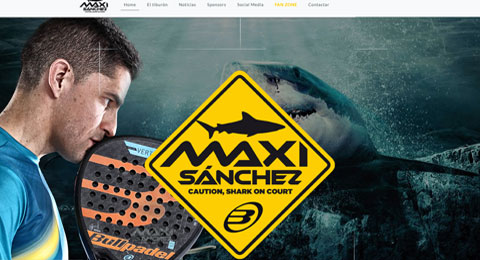 Maxi 'The Shark' presenta su nueva página web