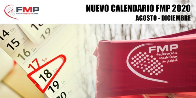 Nuevo calendario FMP 2020