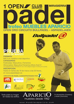 Ya está aquí la tercera prueba del circuito Bullpadel-AspadelJaen