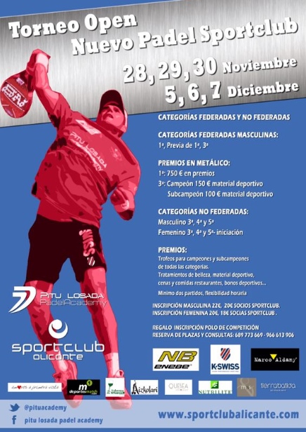 Grandes premios y pádel en el Open Nuevo Padel Sportclub