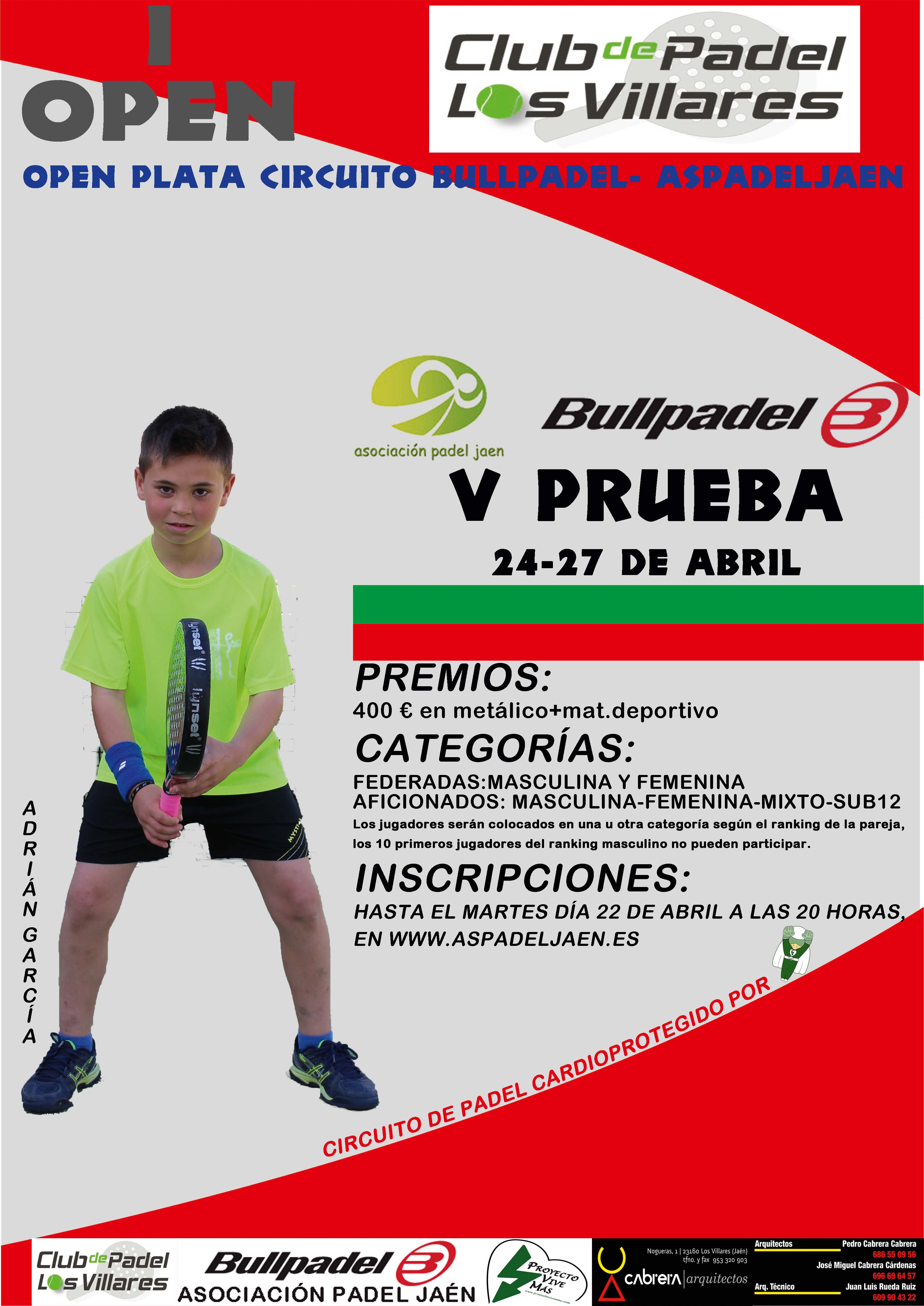 Primer Open Plata del Club Pádel Los Villares