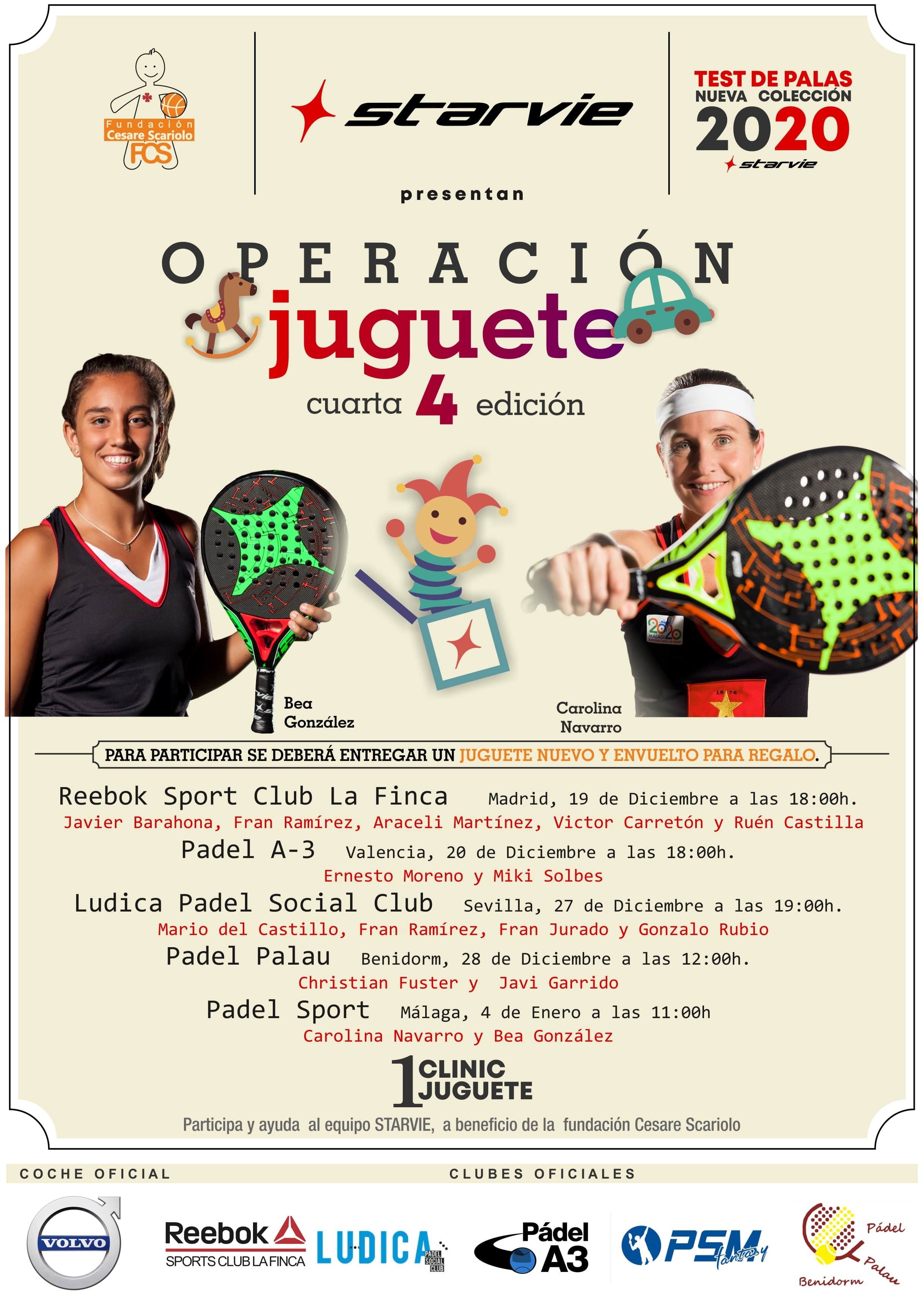 Cartel Fundación Scariolo navidad juguetes StarVie