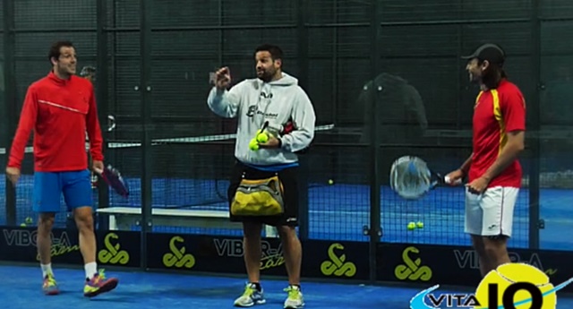 Juan Martín Díaz y Juani Mieres entrenan en Vita10 Padel Indoor