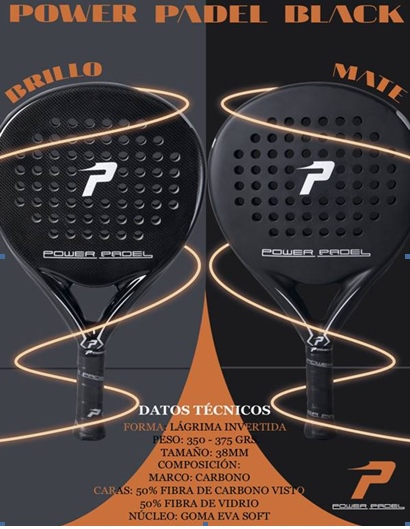 Powerpadel lanza sus palas PWP Black brillo y mate