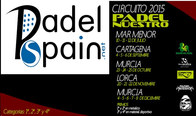 Somos el medio digital oficial del I Circuito Padel Nuestro en la Región de Murcia