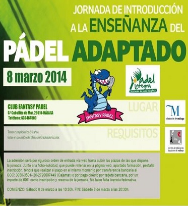 La enseñanza de pádel adaptado llega a Málaga