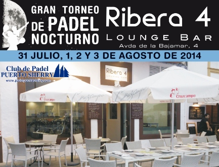 Ribera Lounge Bar vibrará con el pádel nocturno