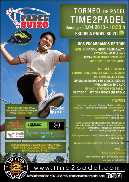 El pádel se levanta temprano en el II Torneo de la Escuela de Pádel Suizo