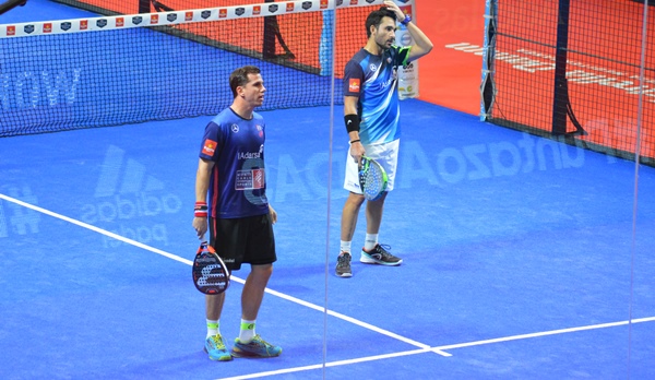 Paquito Navarro y Sanyo Gutiérrez durante la final