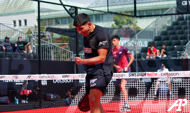 Partido Sánchez y Cheda final primera ronda A1 Padel Suecia 2023 