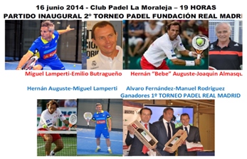 Tres grandes partidos para el Torneo de Pádel Fundación Real Madrid