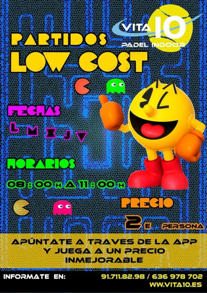 Partidos Low Cost mañaneros en Vita10