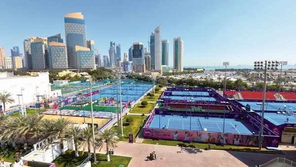 Pistas del Mundial de Pádel en Qatar