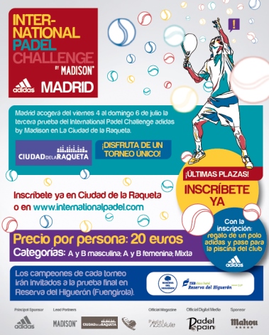 Últimas plazas disponibles para el Adidas Madrid Open