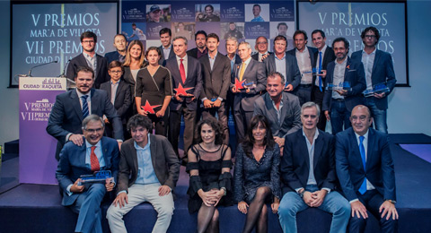 HEAD, Lalo Alzueta y Horacio Álvarez Clementi representaron al pádel en los Premios Ciudad de la Raqueta