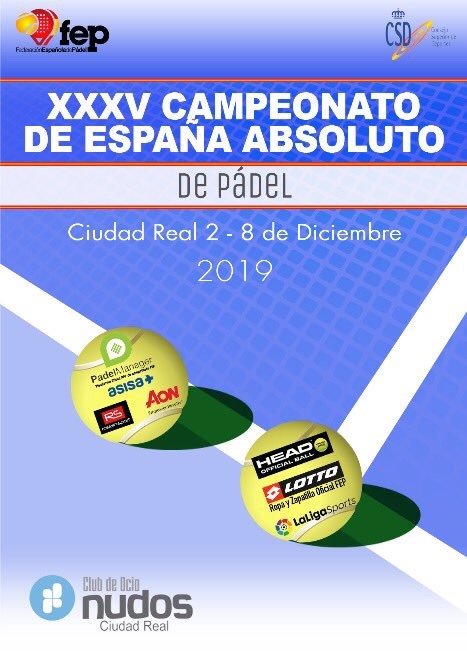 Cartel Campeonato España Absoluto 2019