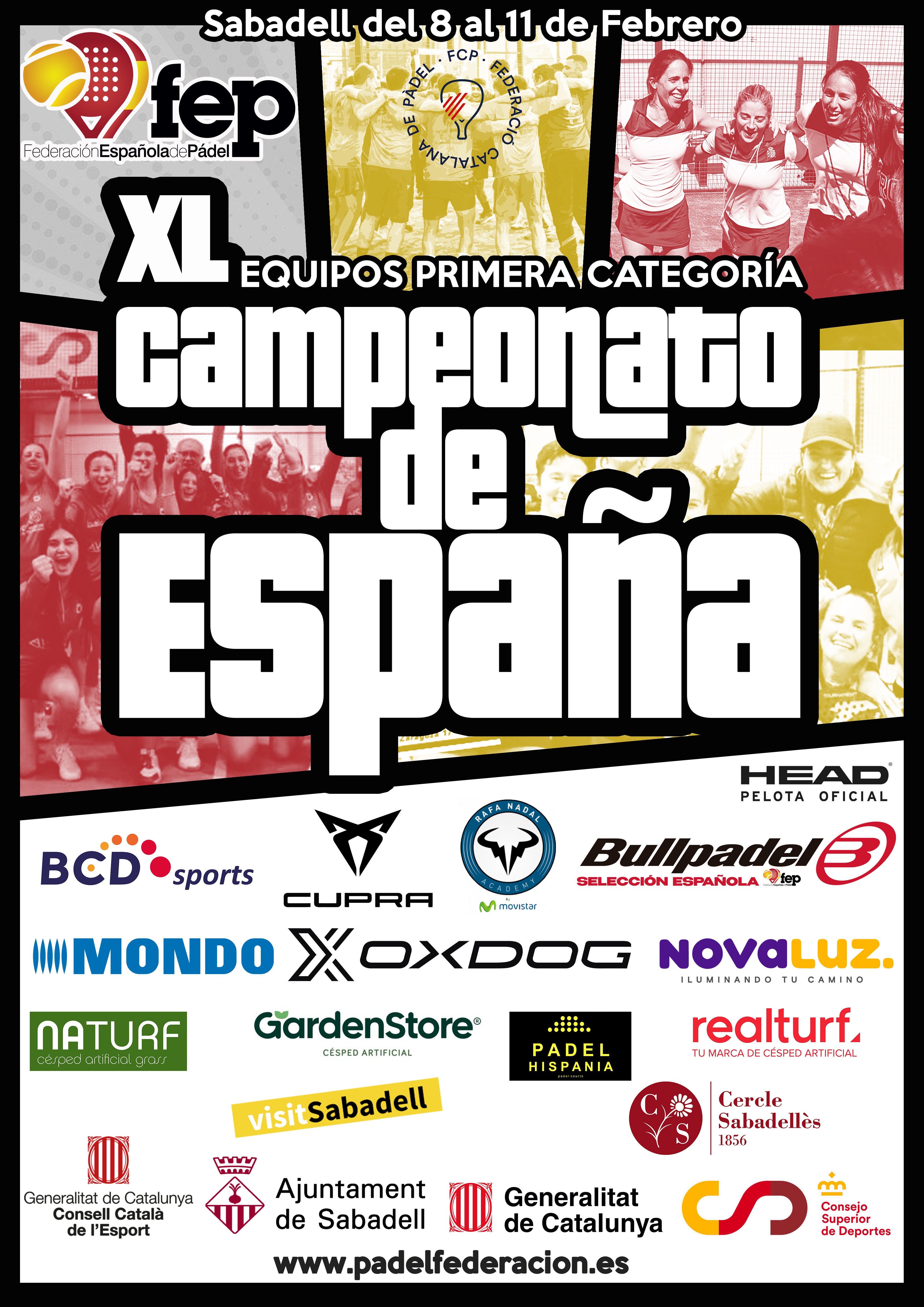 Previa cartel Campeonato España Absoluto por equipos de primera FEP