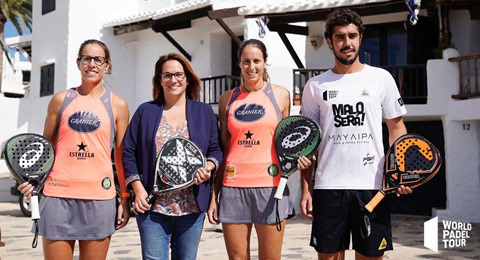 Gemma Triay, maestra de ceremonias en la presentación del Menorca Open