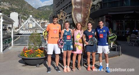 El centro de Andorra presentó su torneo con cuatro jóvenes campeones