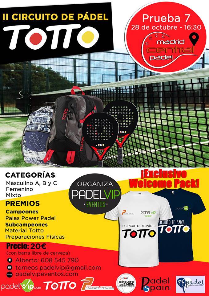 Torneo PadelVip Eventos totto octubre 2017