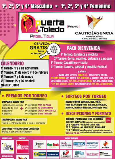 Arranca el circuito Puerta de Toledo Padel Tour