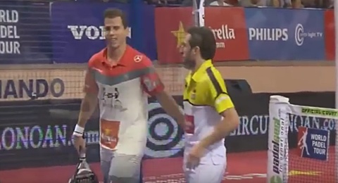 Gran intercambio entre Paquito Navarro-Maxi Grabiel vs. Sanyo - Maxi