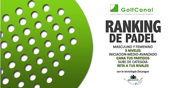 GolfCanal te anima a su ranking de pádel