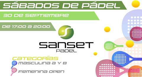 Los sábados el pádel se reúne en Sanset Padel