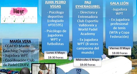 Semana temática de pádel con ponencias de expertos