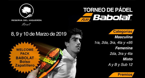 Babolat llega a la Reserva del Higuerón con un torneo muy atractivo