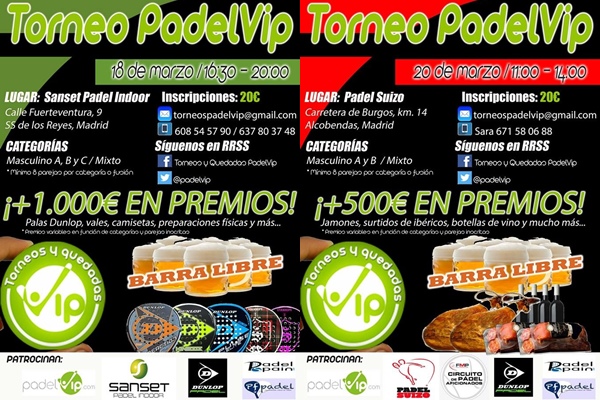 Doble torneo Sanset Padel