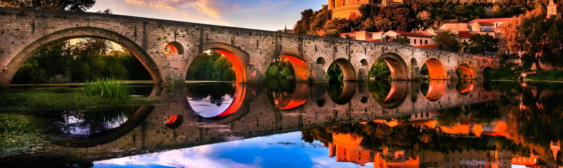 Ciudad de Béziers puente medieval